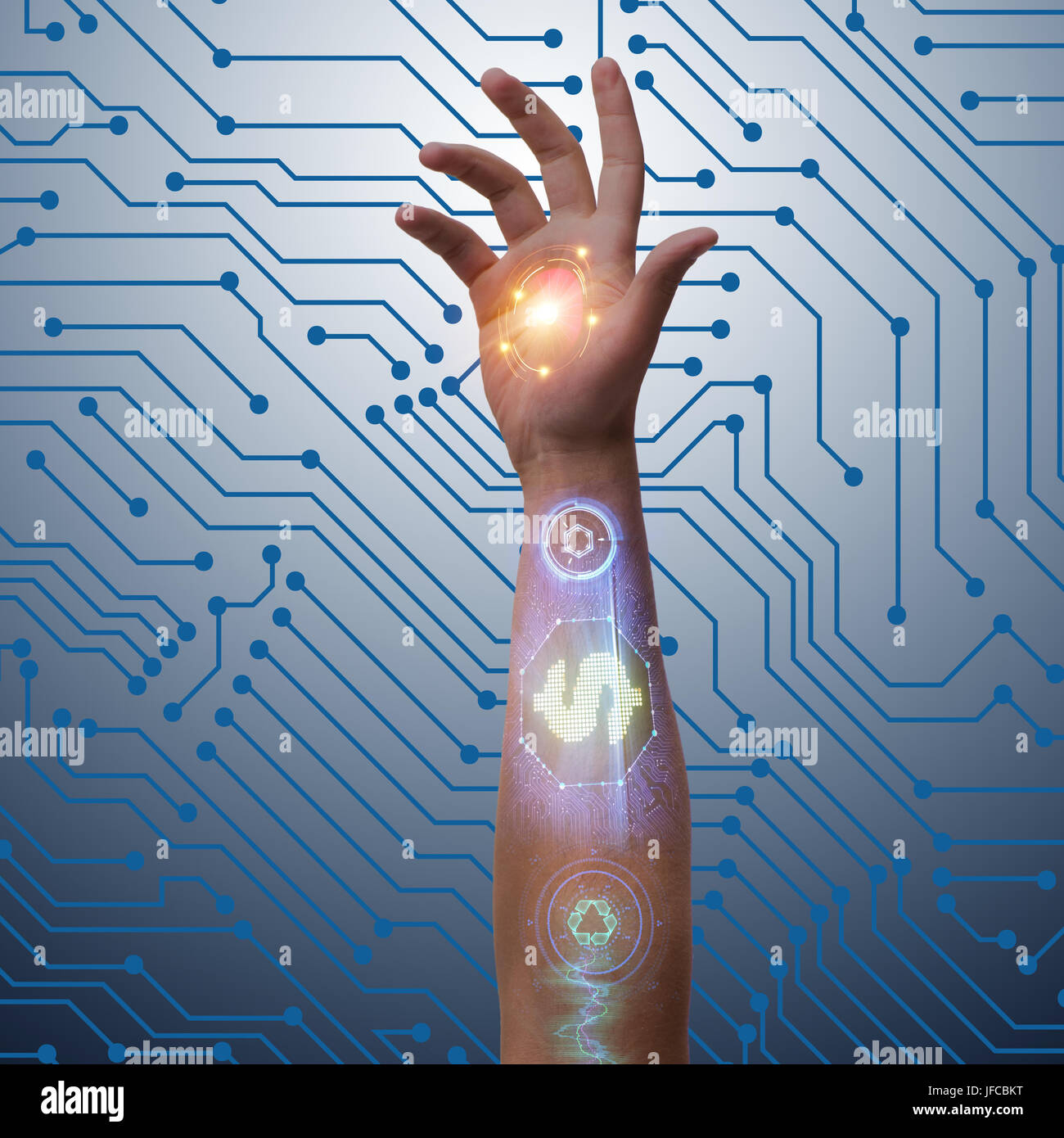The future of bionic payments Stock Photo - Alamy
