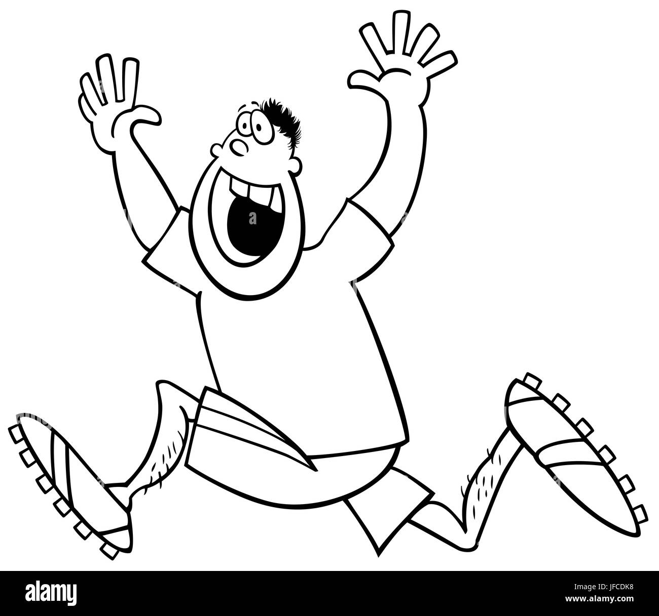 runner winner coloring page Stock Photo