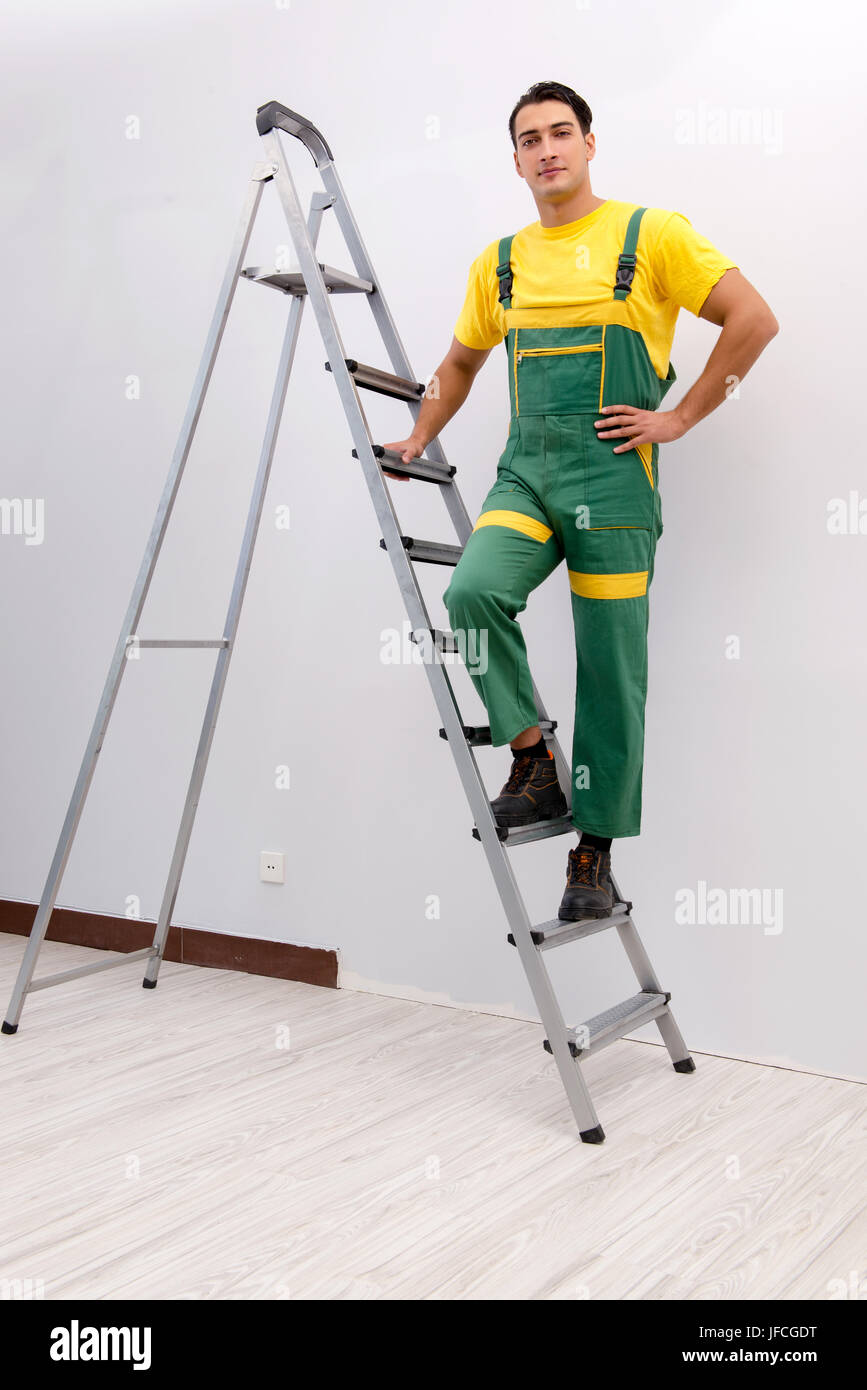 Construction worker working at the site Stock Photo - Alamy