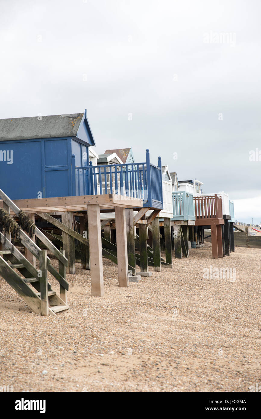 Beach Huts at Southend, Essex Stock Photo Alamy