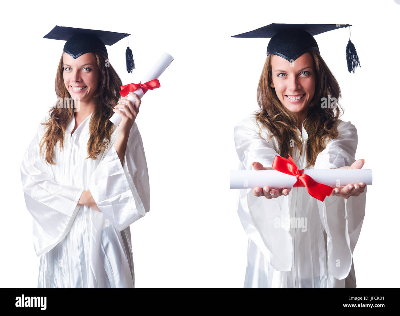 Collage of graduation cap Cut Out Stock Images & Pictures - Alamy