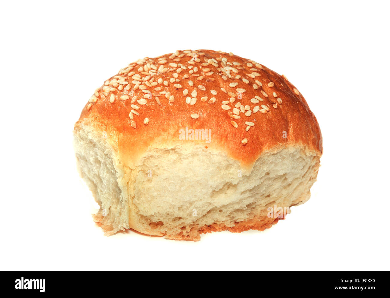 Bun with sesame seeds Stock Photo Alamy