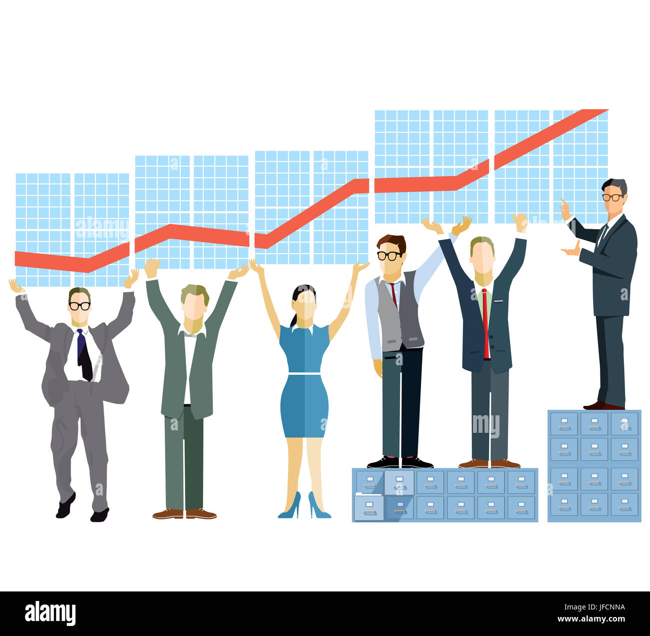 Business performance presentation Stock Photo
