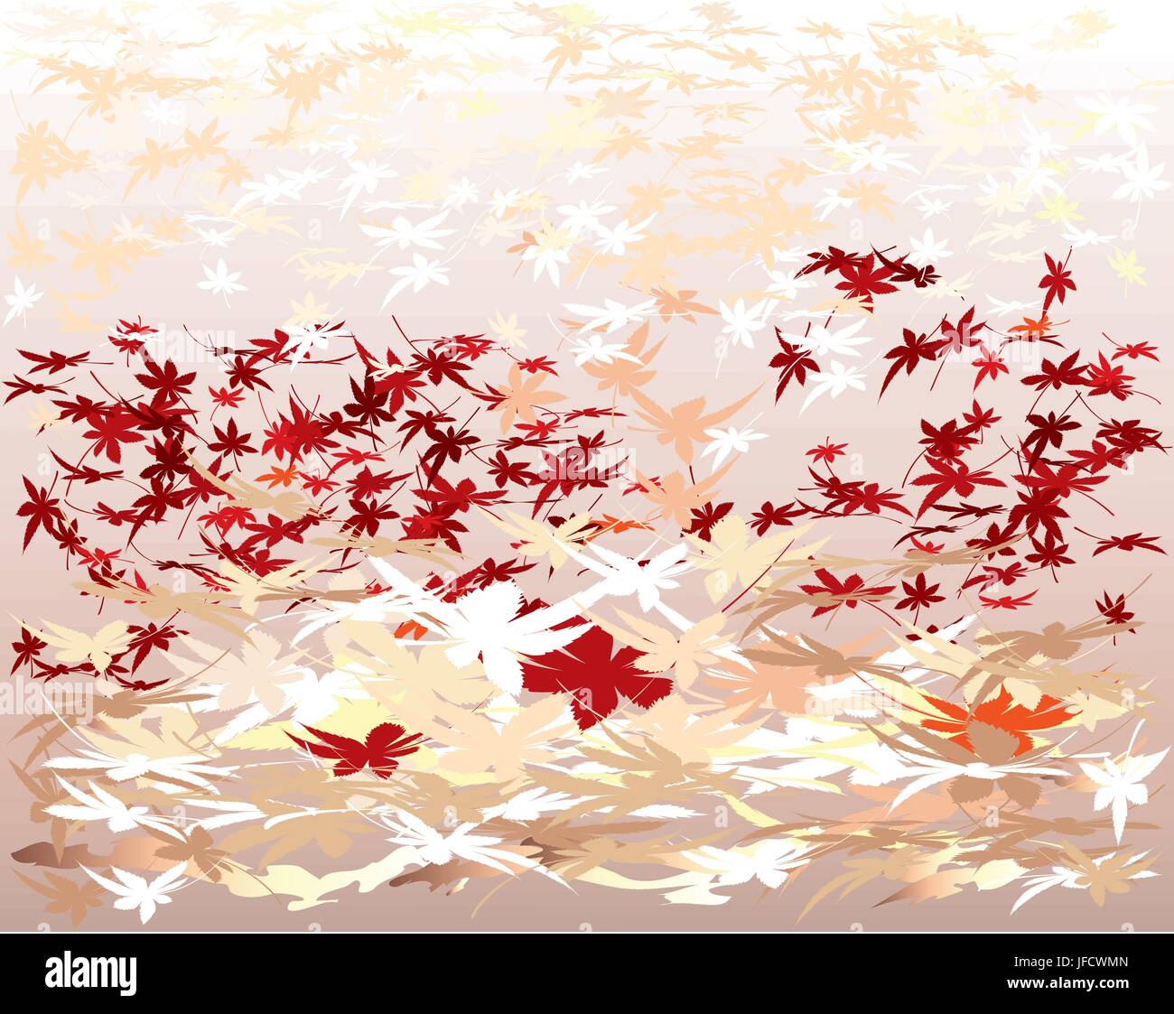 Autumn maples leaves with different shades of colors Stock Vector Image ...