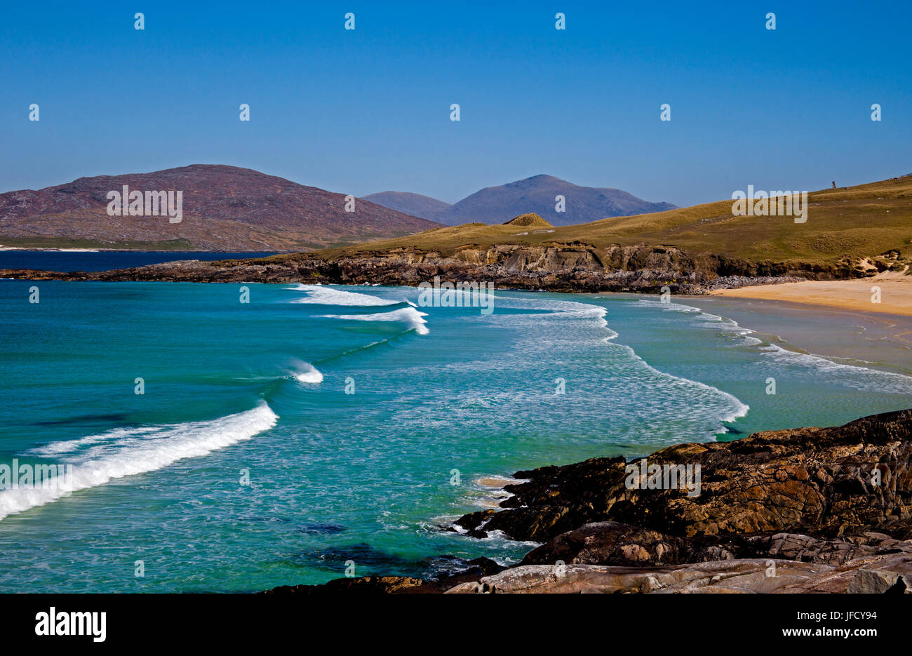 Isle of Harris, Traigh Lar beach, outer Hebrides, Scotland Stock Photo