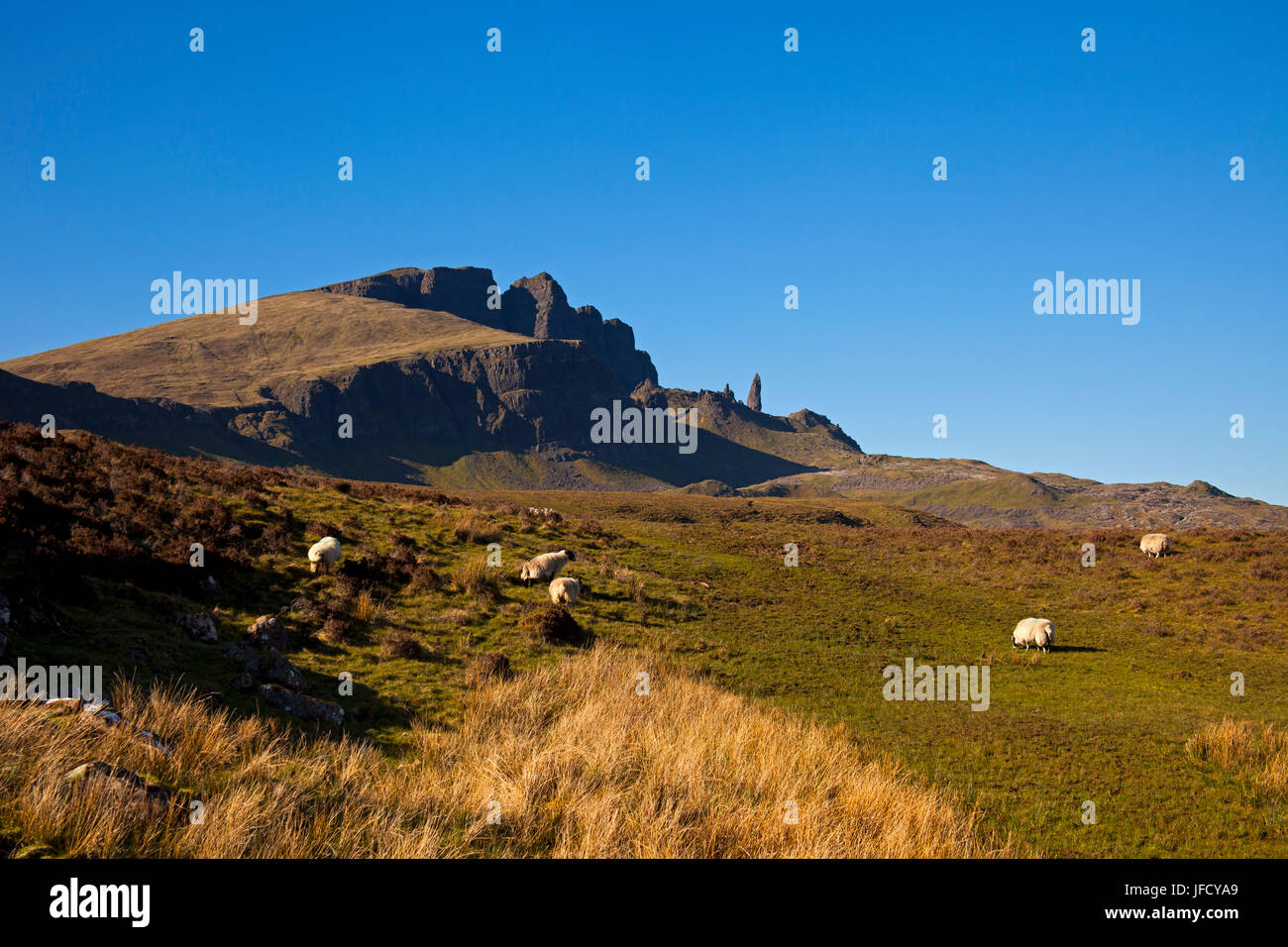 Old man of Storr, Isle of Skye, Scotland Stock Photo