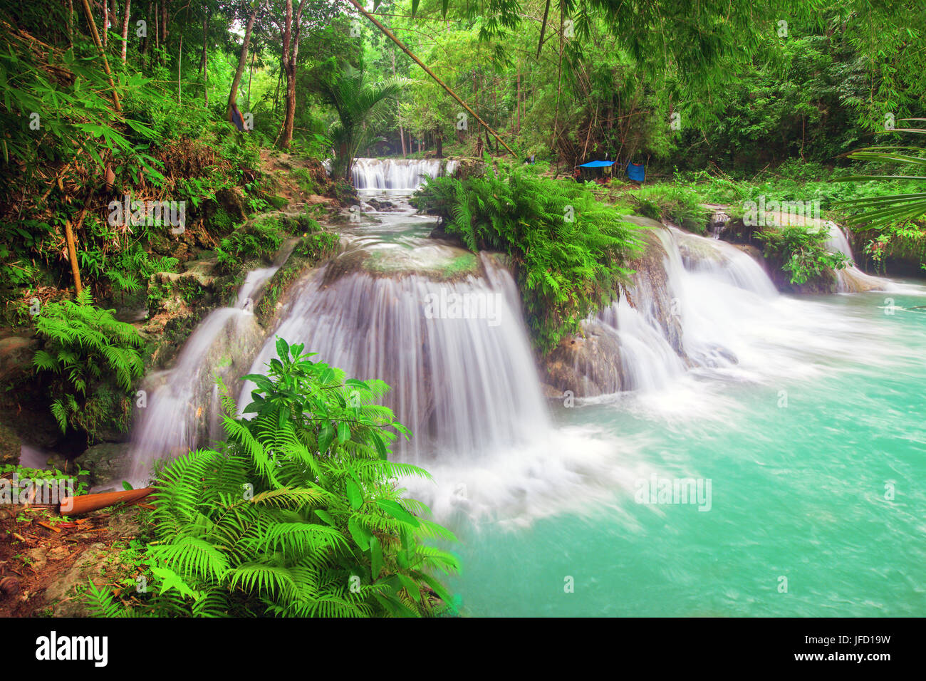 waterfall of island of Siquijor. Philippines Stock Photo