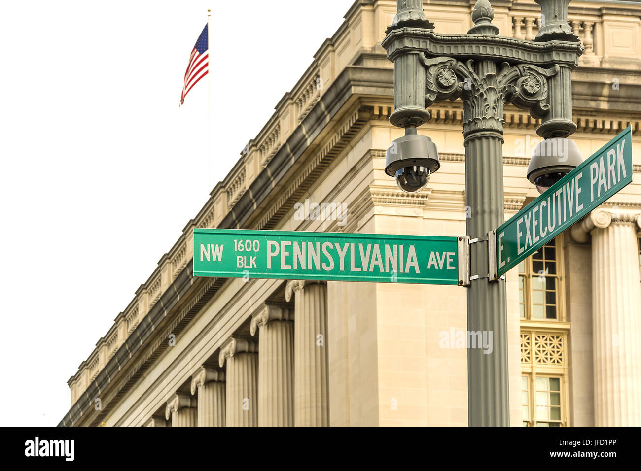 Pennsylvania Ave in Washington DC Stock Photo