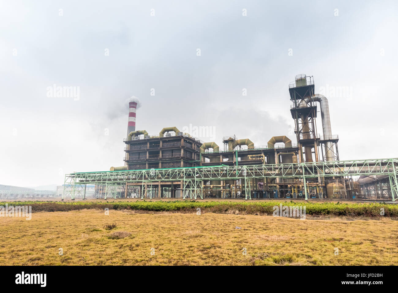 sulfuric acid factory Stock Photo