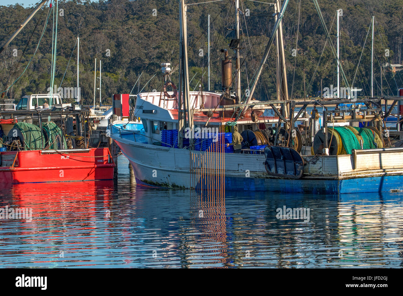 Fishing Boat Harbour at Eden, NSW, Australia Stock Photo Alamy