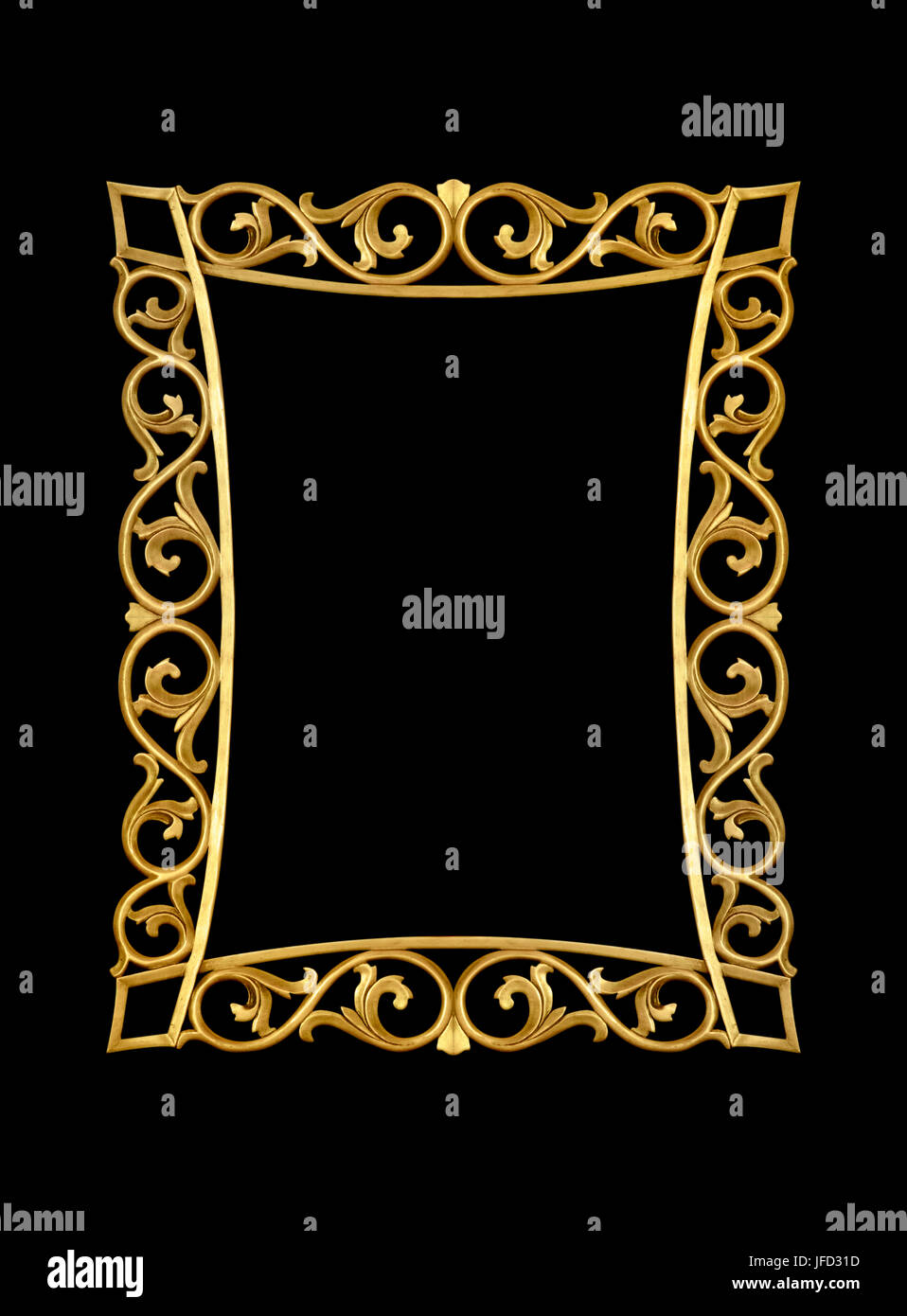 Blank Decorative Picture Wall Frame Stock Photo