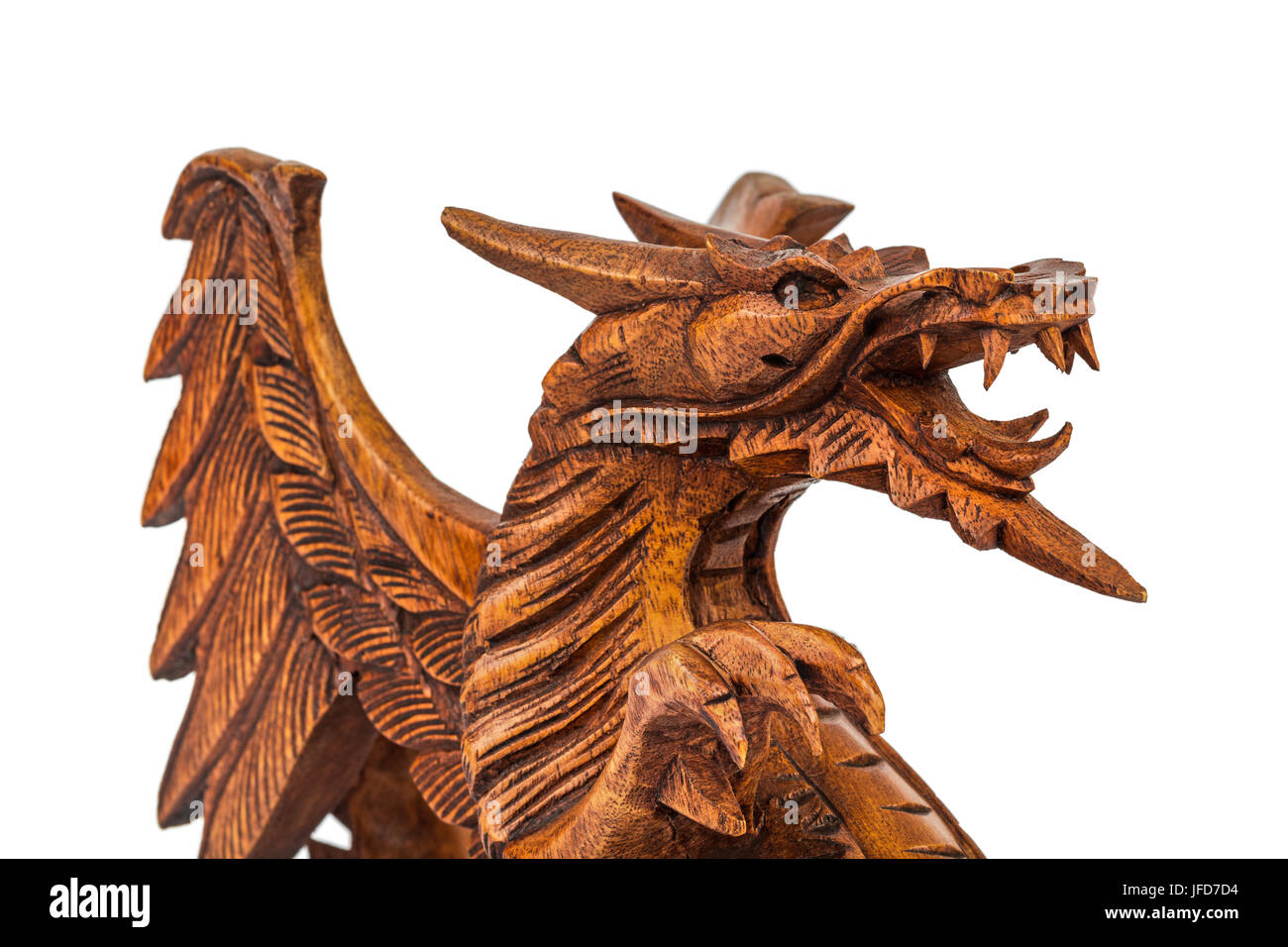 Toy wood dragon Stock Photo