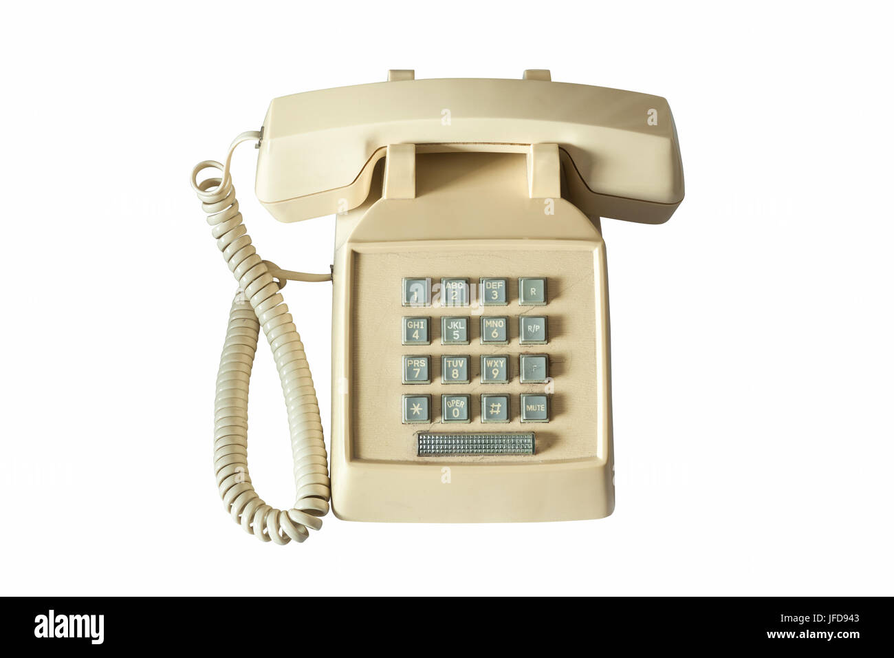 old telephone isolated Stock Photo