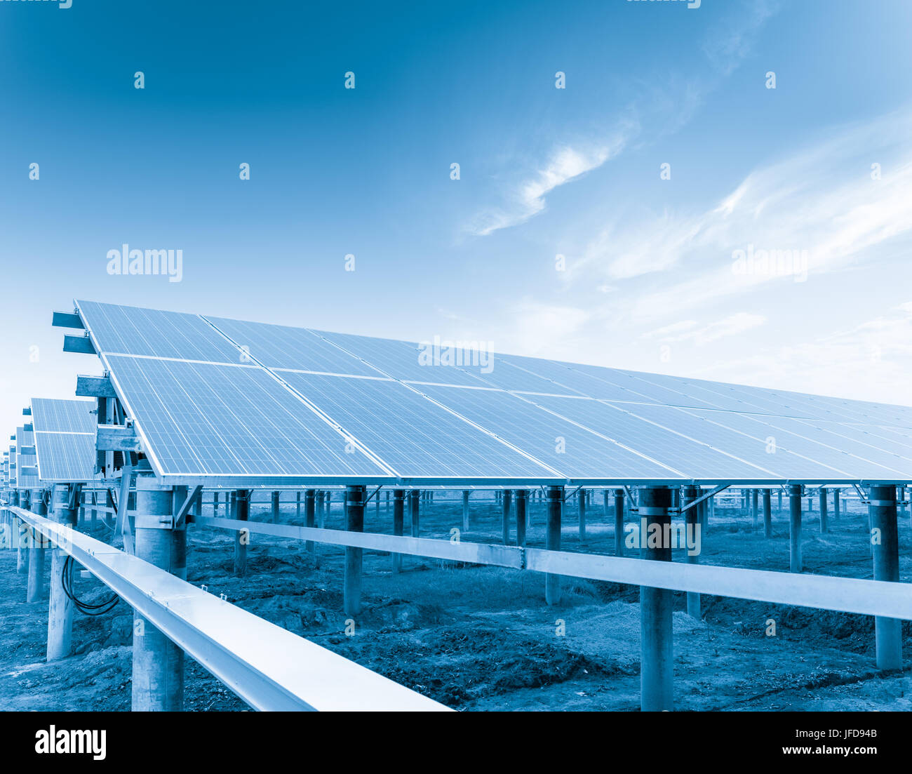 solar energy power plant Stock Photo