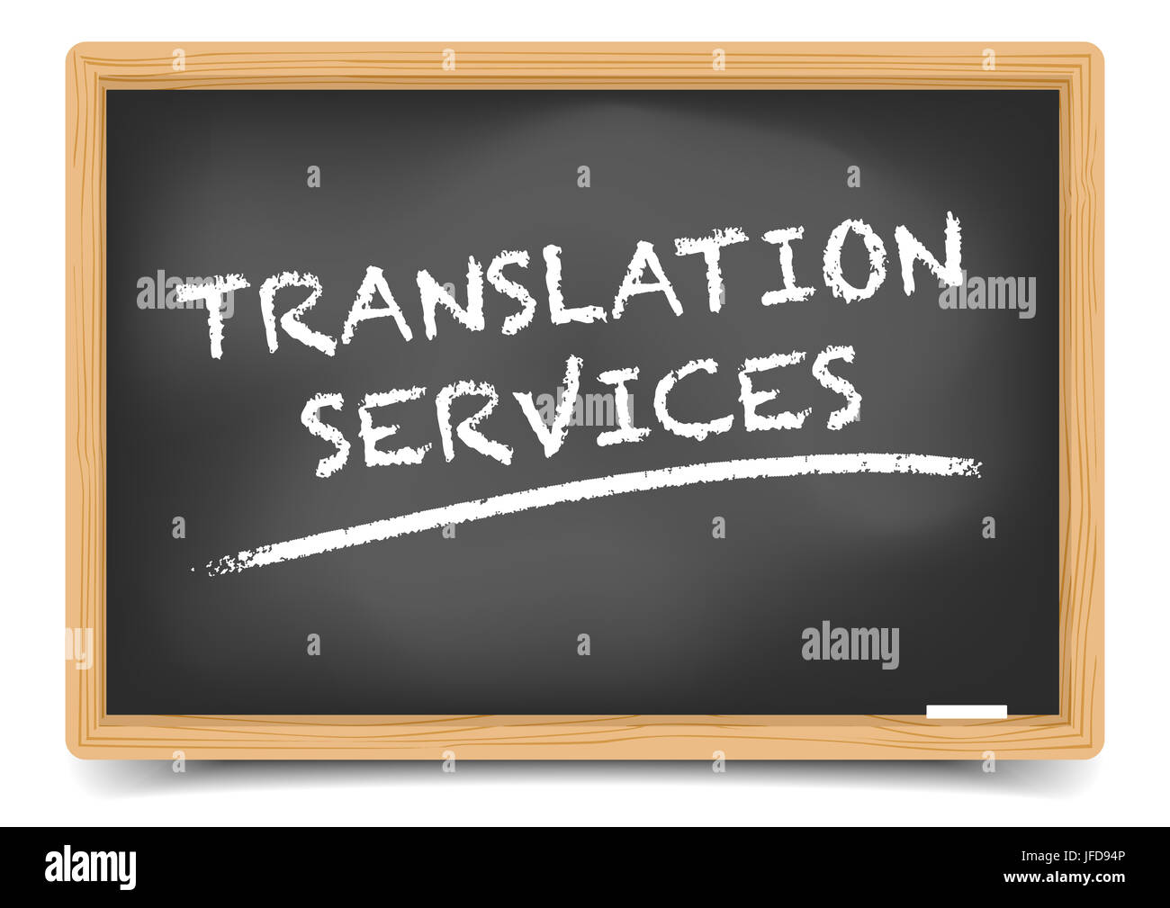 Blackboard Translation Service Stock Photo Alamy