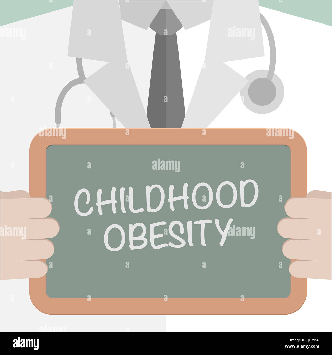 Board Childhood Obesity Stock Photo