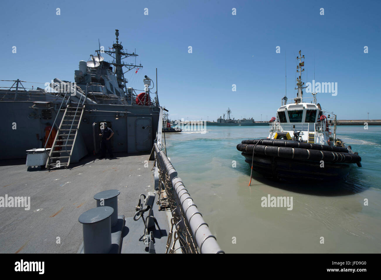 USS Carney, an Arleigh Burke-class guided-missile destroyer, departed ...