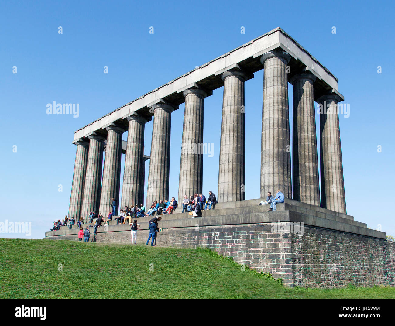 Calton Hill Monument, Edinburgh Stock Photo