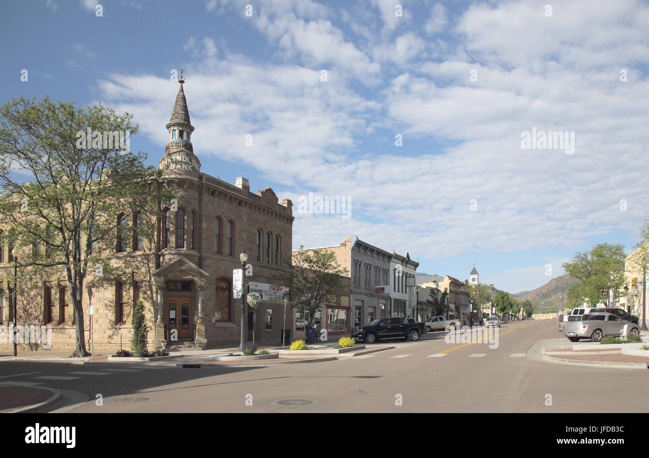 main street canon city in colorado usa Stock Photo Alamy
