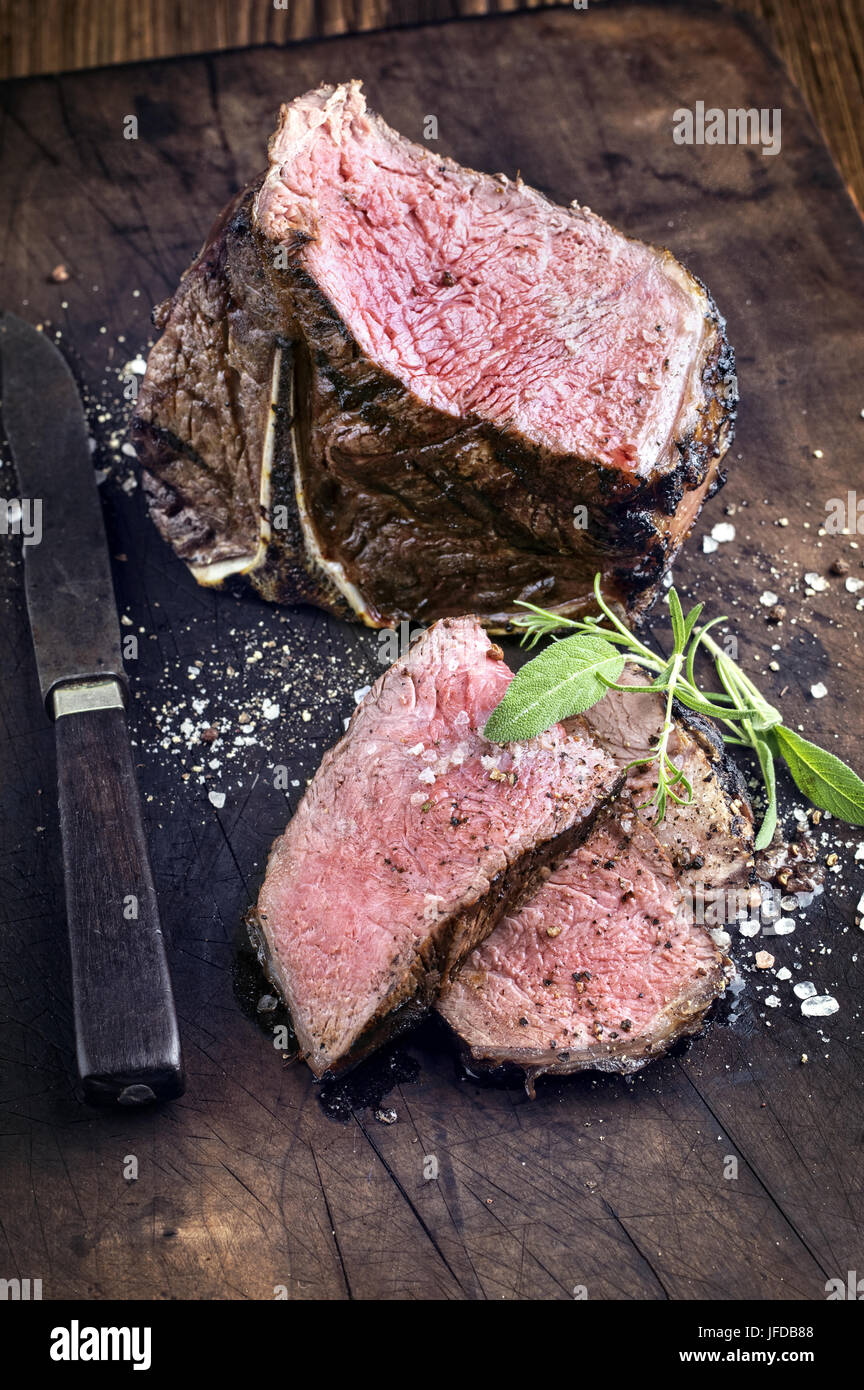 Barbecue tBone Steak Stock Photo Alamy
