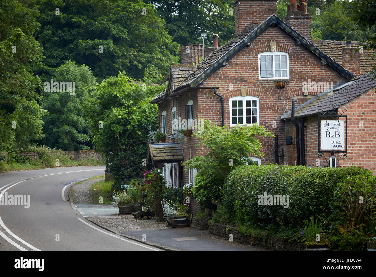 Millbrook Cottage Guesthouse, Bed and Breakfast cottage in Nether Alderley, Cheshire, England. Stock Photo