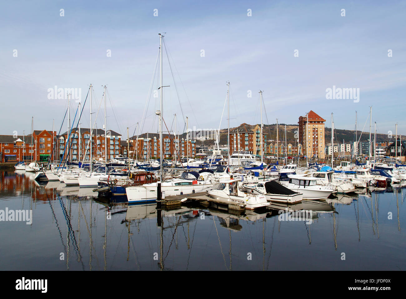 Swansea Marina SA1 Stock Photo Alamy