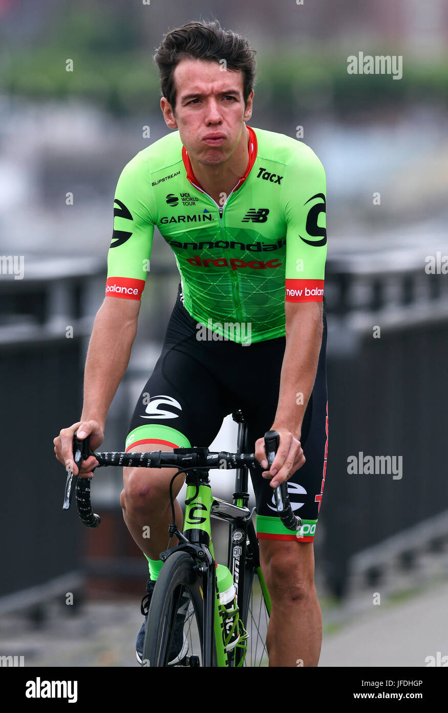 104. Tour de France, Grand Depart, Team-Presentation: Rigoberto Uran (COL) Team Cannondale Drapac. Stock Photo