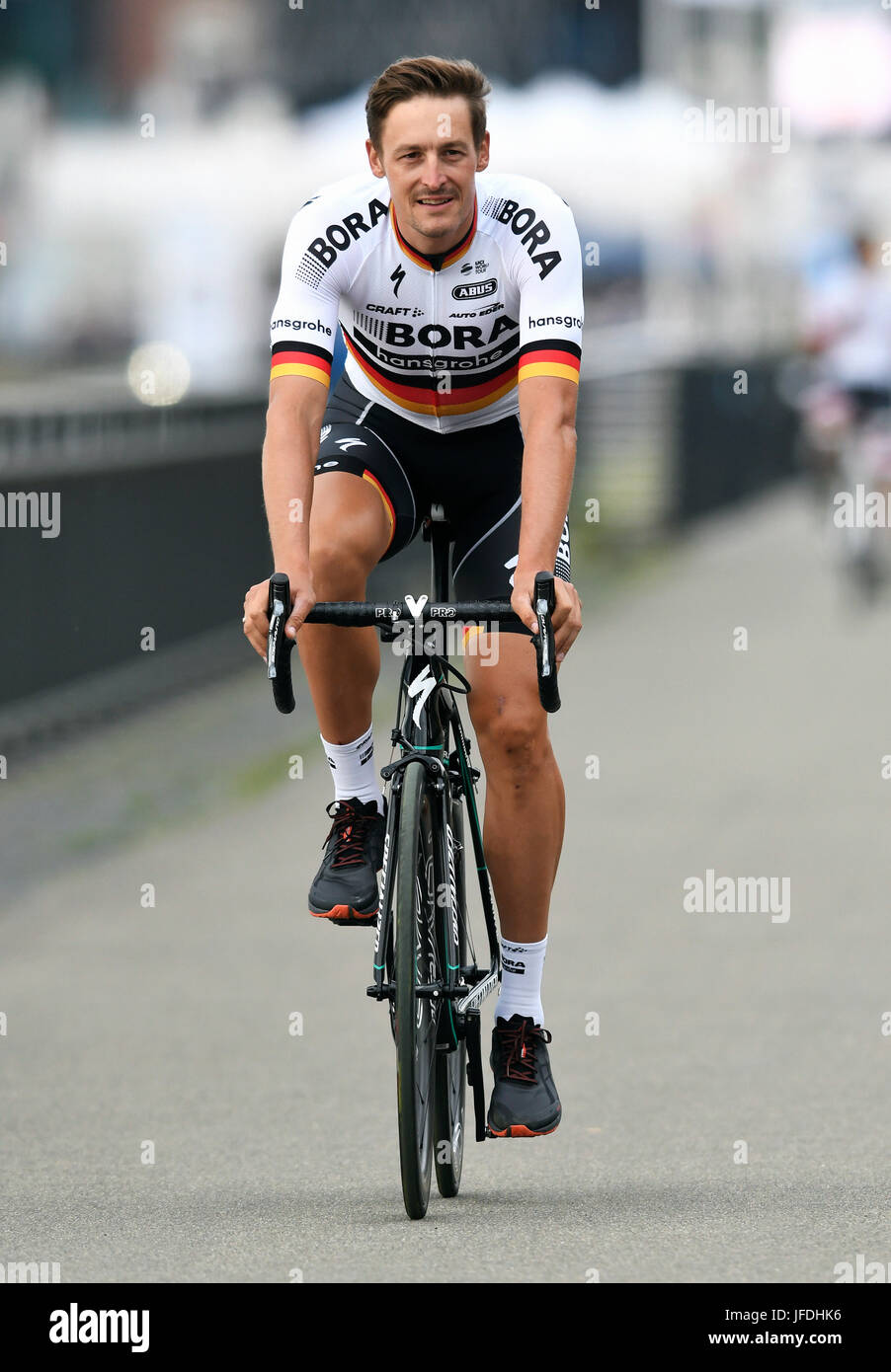 104. Tour de France, Grand Depart, Team-Presentation: Marcus Burghardt  (GER) Team Bora hansgrohe Stock Photo - Alamy
