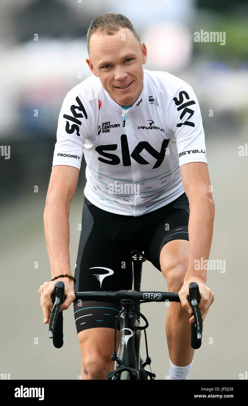 104. Tour de France, Grand Depart, Team-Presentation: Chris Froome (GBR) Team Sky. Stock Photo