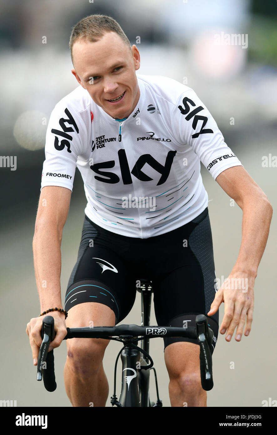 104. Tour de France, Grand Depart, Team-Presentation: Chris Froome (GBR) Team Sky. Stock Photo