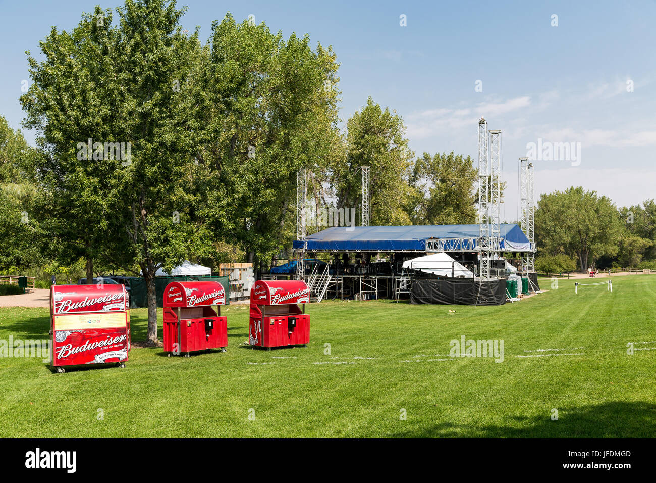 An outdoor concert venue in a park in Denver, Colorado Stock Photo Alamy