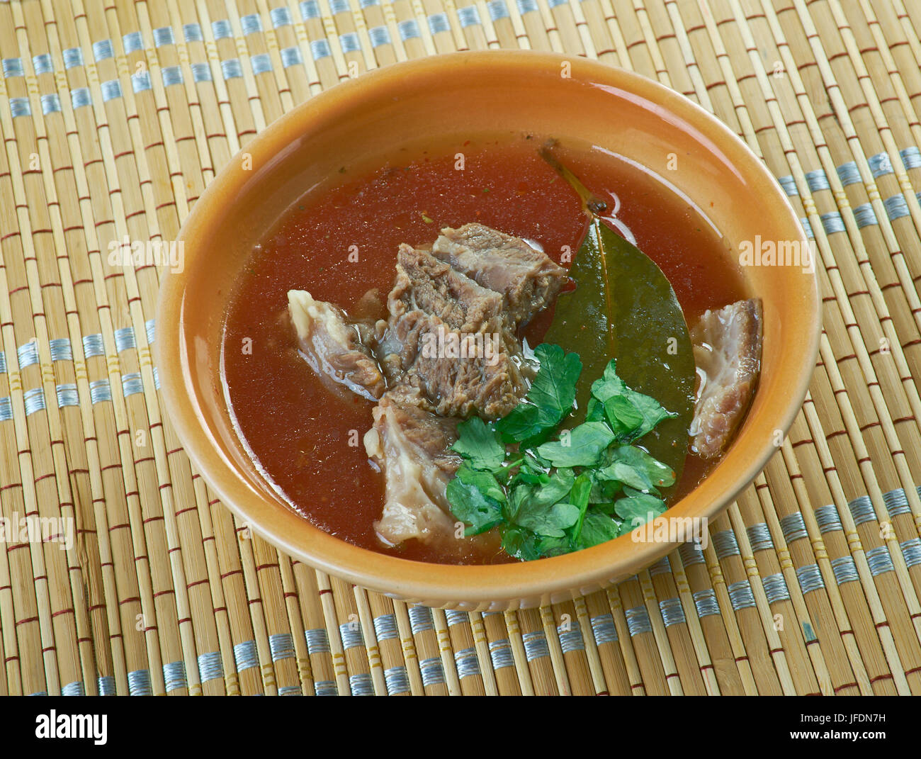 Turkish lamb soup Stock Photo - Alamy