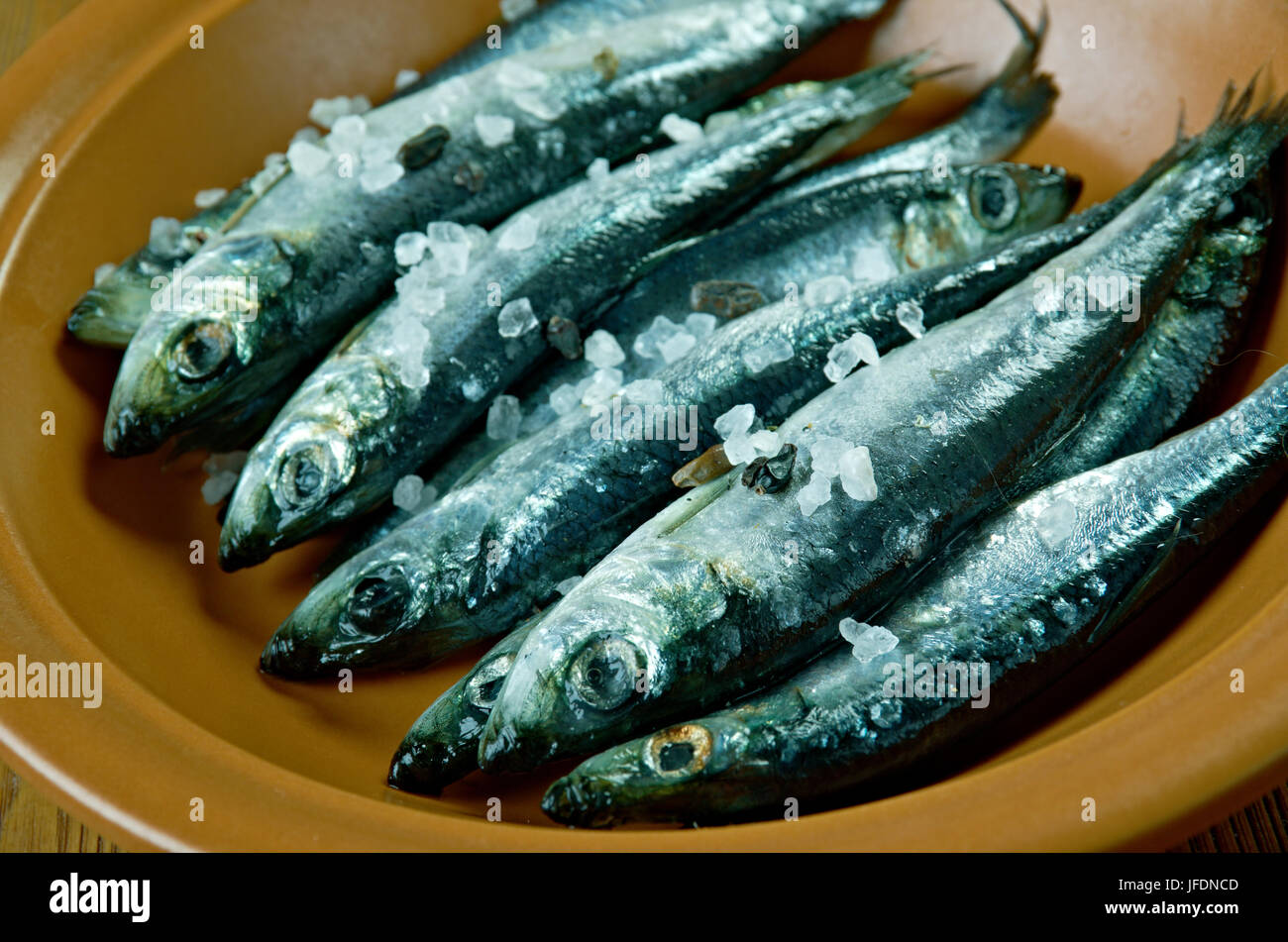 Surstromming Swedish  sour herring Stock Photo