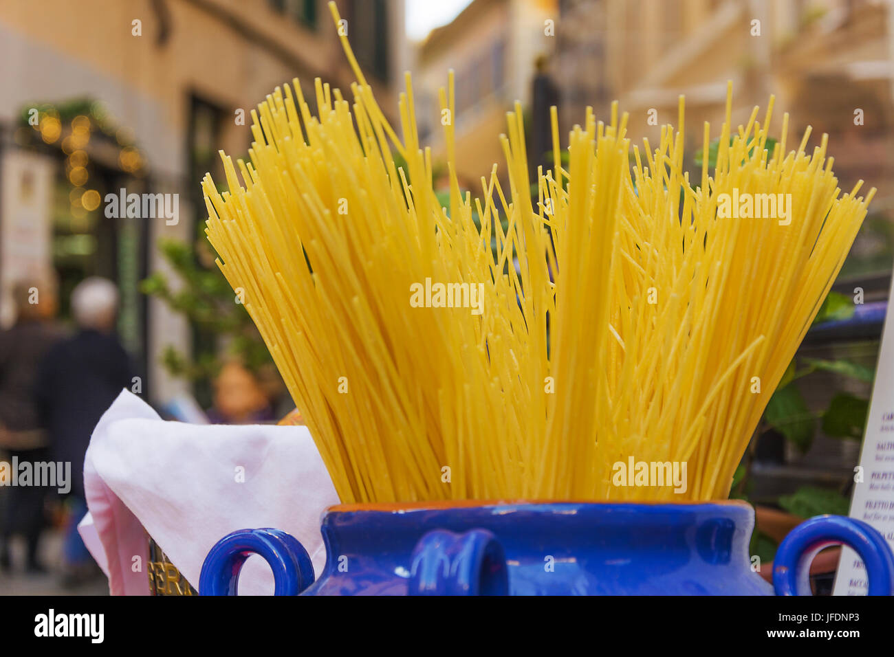 Italian spaghetti in a jar Stock Photo Alamy