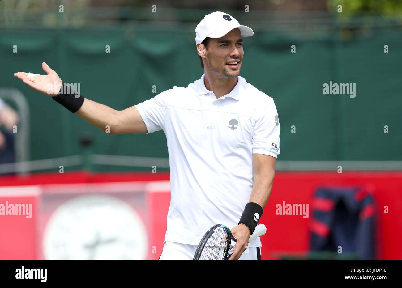 Fabio Fognini during day four of the Aspall Tennis Classic at the  Hurlingham Club, London Stock Photo - Alamy
