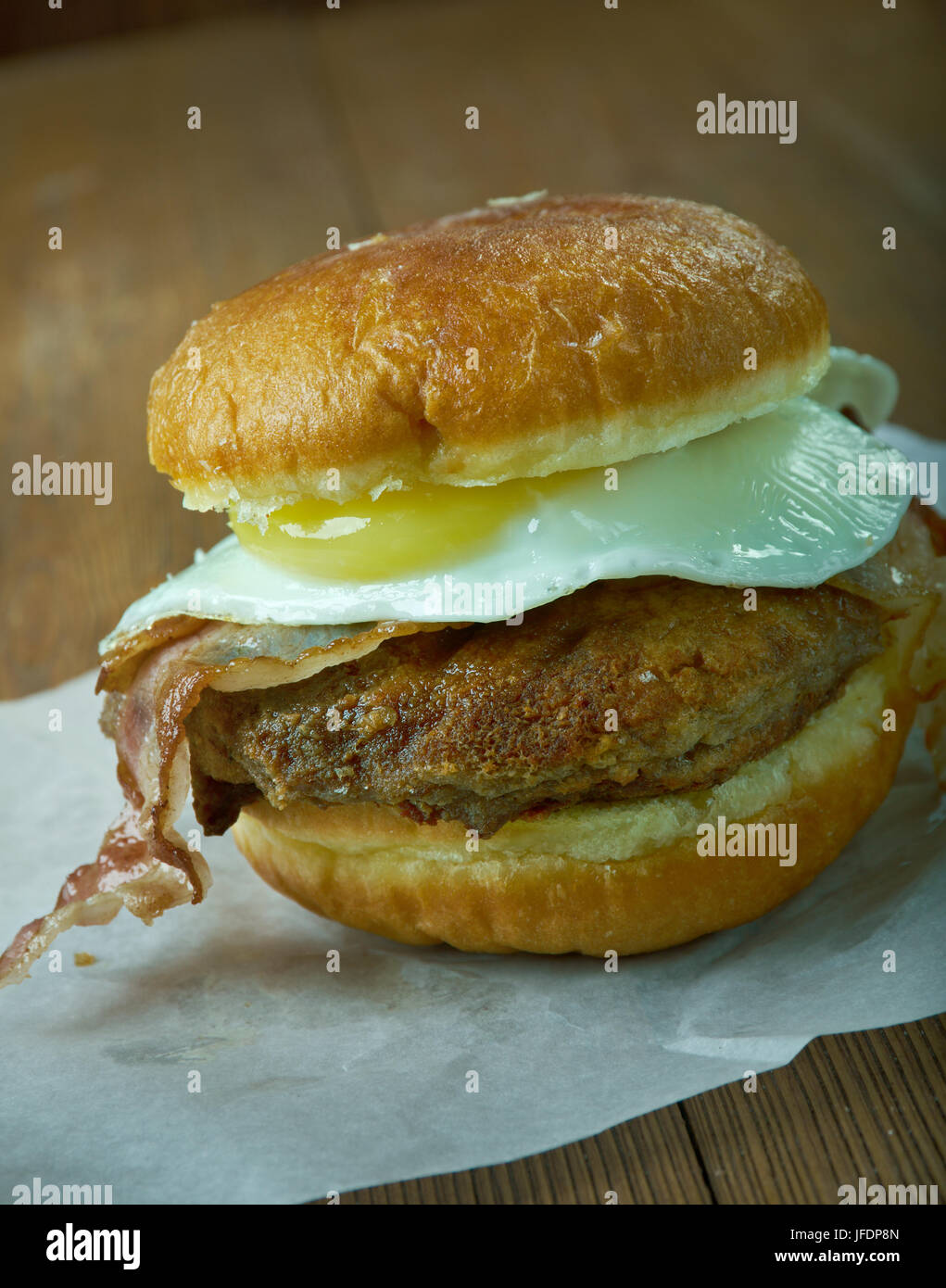 Deep Fried Donut Bacon Cheeseburgers
