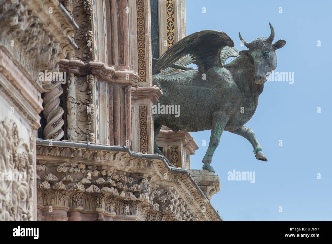 Detail Dome of Orvieto Stock Photo