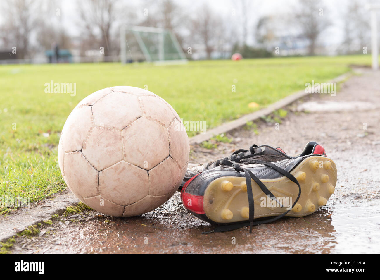 Symbol print footall Stock Photo