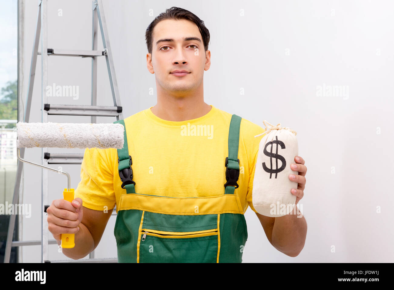 Construction worker working at the site Stock Photo - Alamy