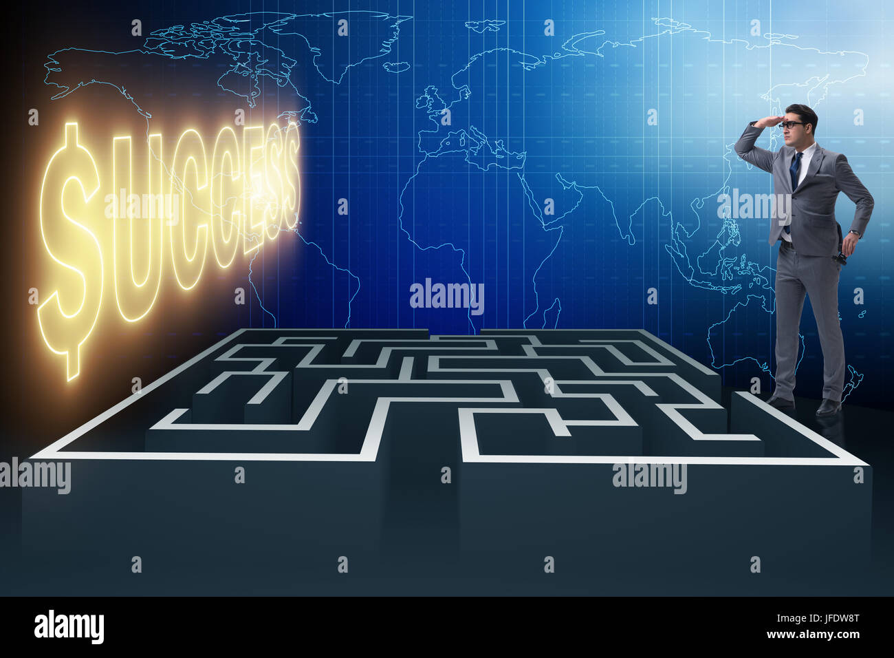Man facing decision hi res stock photography and images Alamy