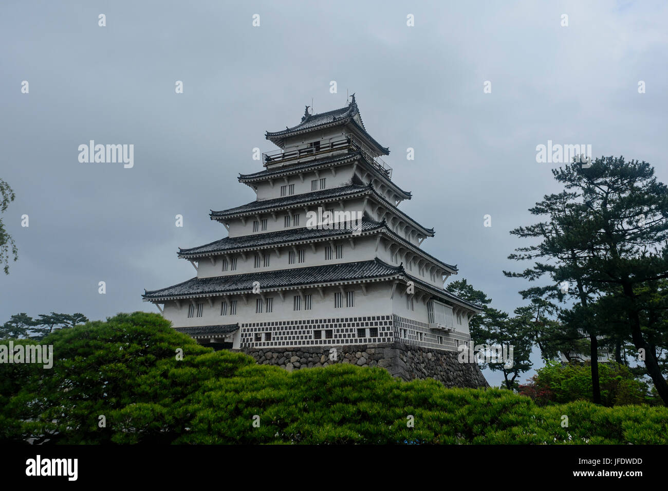 Shimabara castle Stock Photo