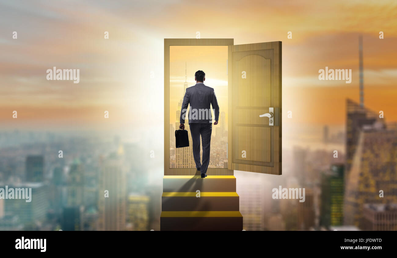 Male walking through door concept hi-res stock photography and images ...