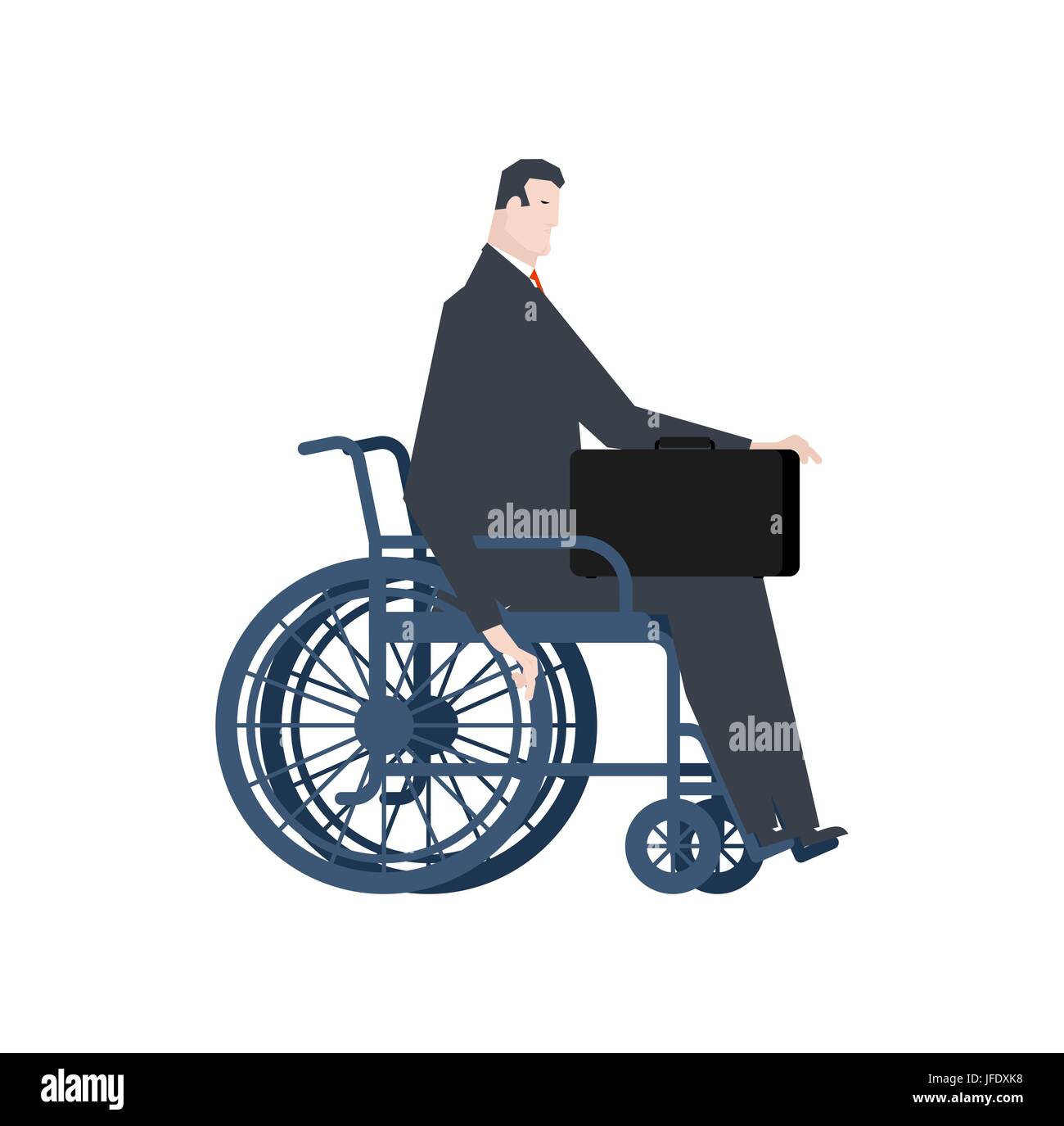 Person in wheelchair at computer Stock Vector Images Alamy