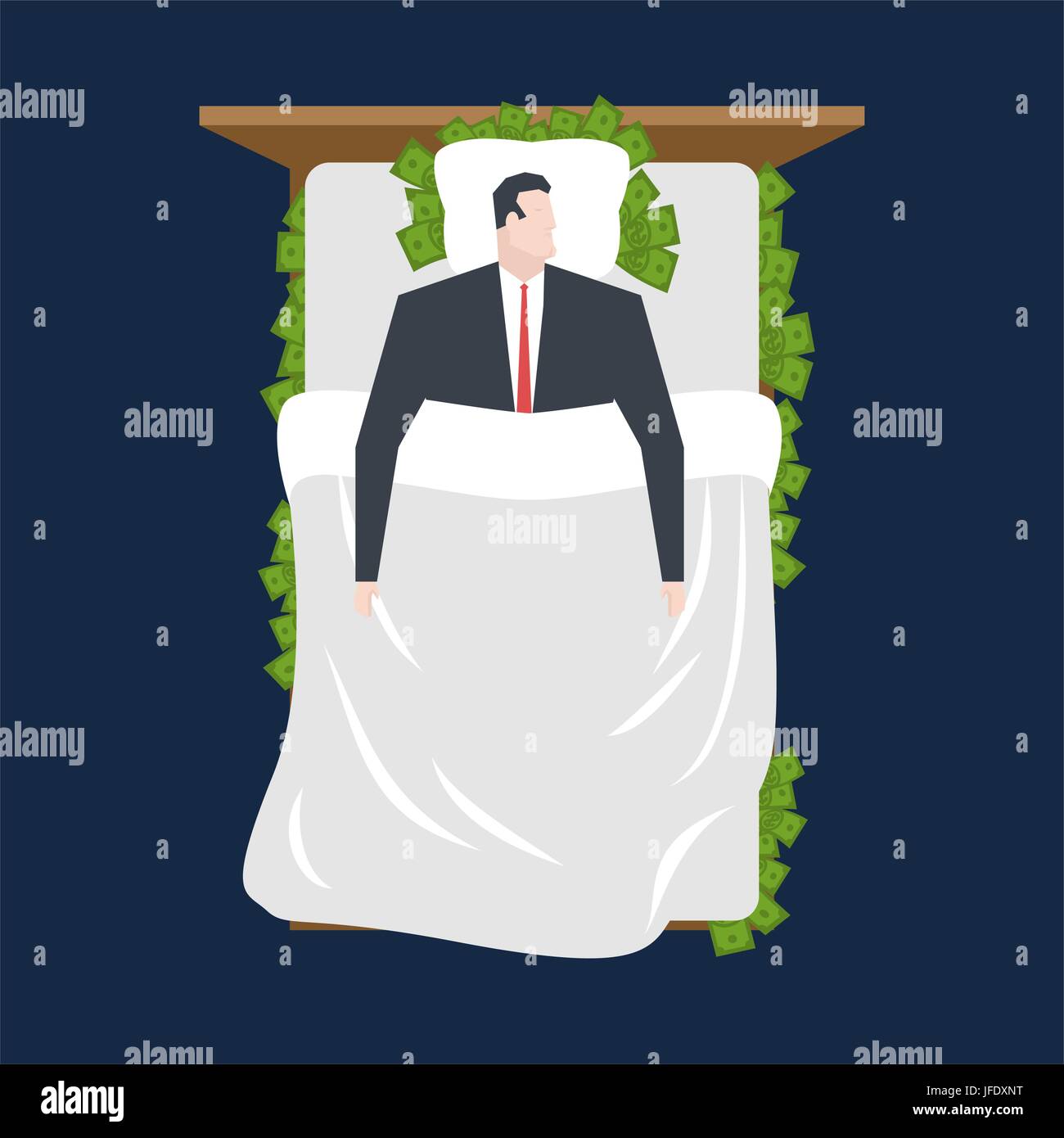 Money under pillow Stock Vector Images Alamy