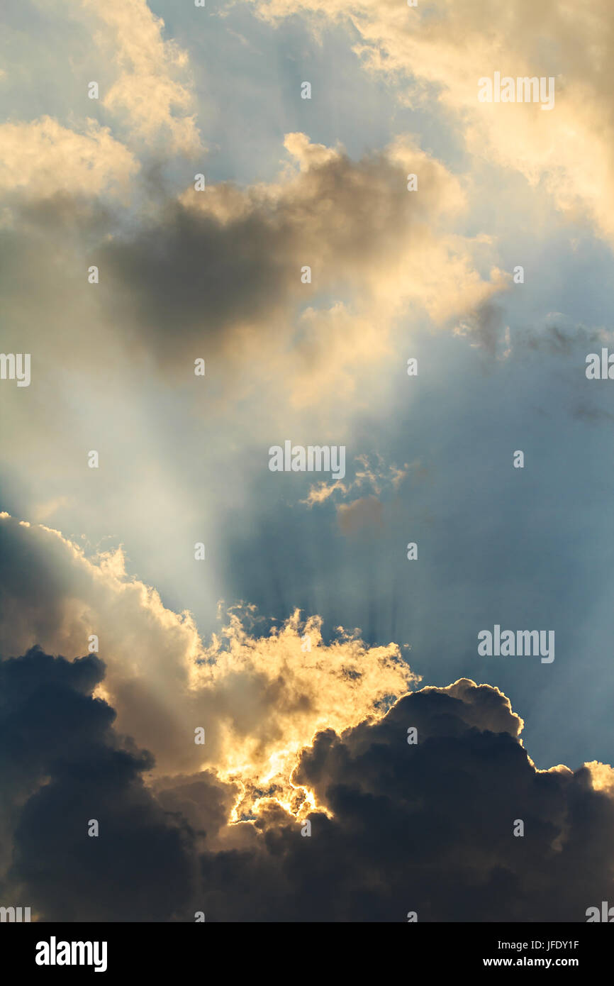 Sunlight rays clouds landscape hi-res stock photography and images - Alamy
