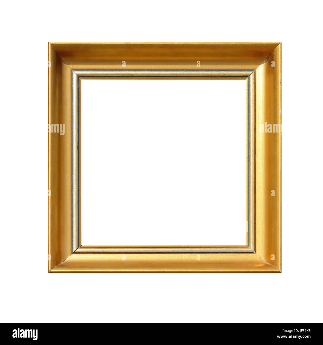 Golden Square Frame Stock Photo