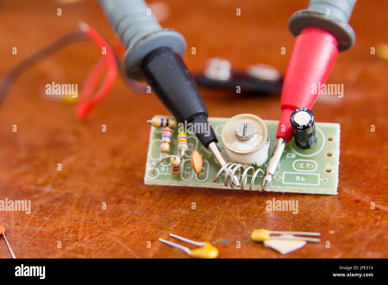 MAKING A DIY RADIO KIT Stock Photo Alamy