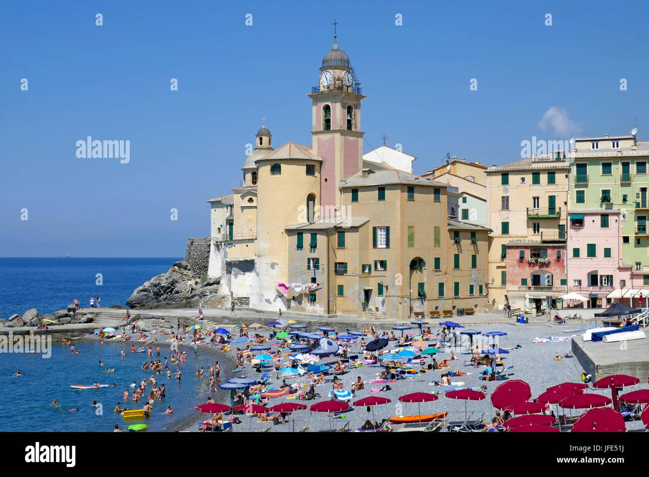 Camogli, Liguria, Italy Stock Photo