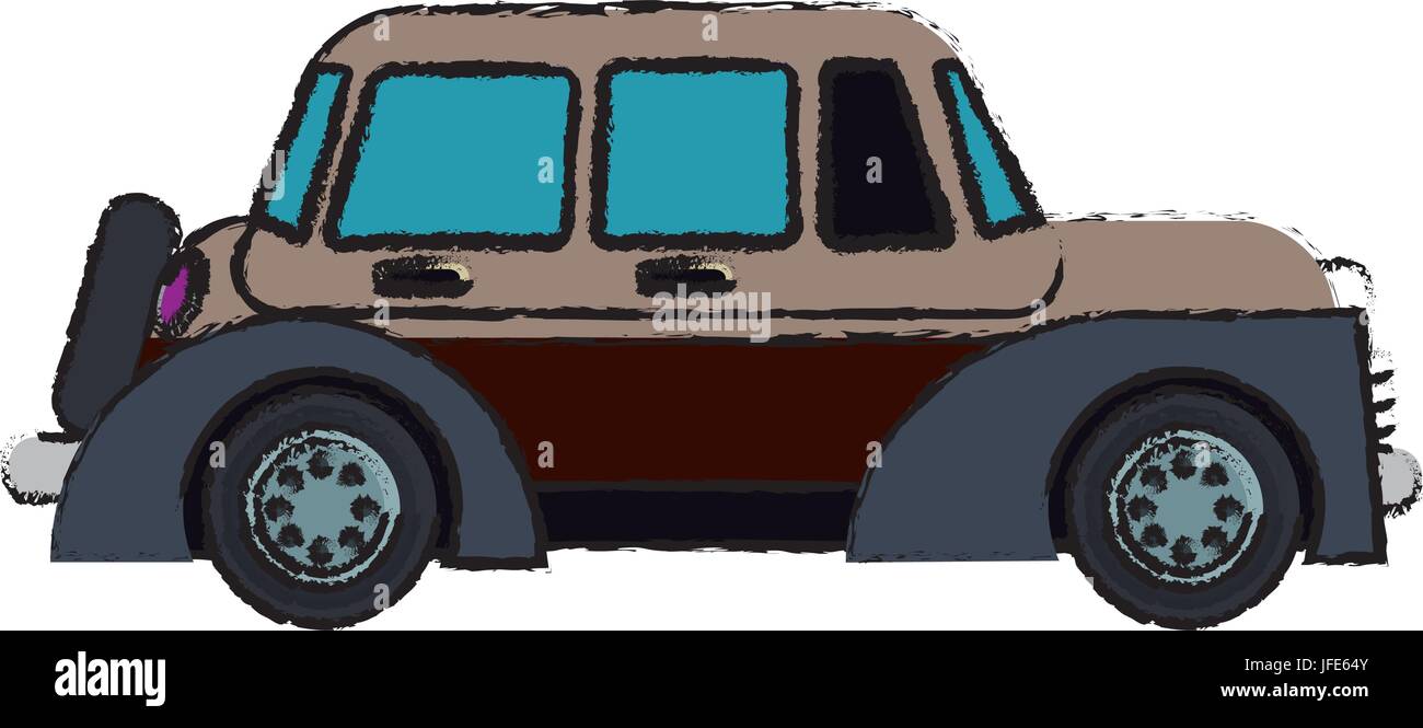 classic car vehicle transport motor vintage style Stock Vector Image ...
