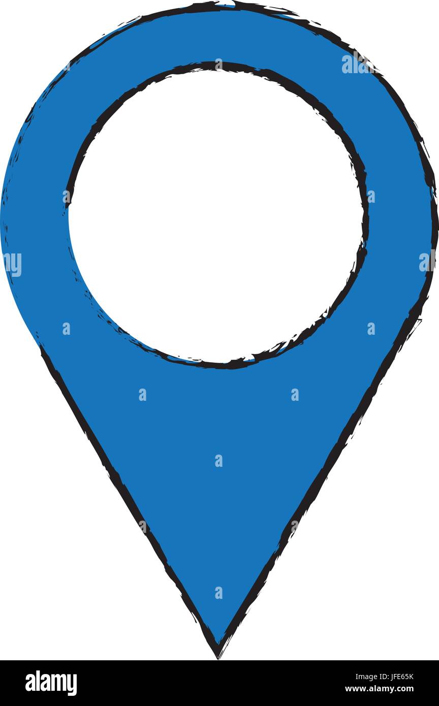blue pointer map navigation gps Stock Vector Image & Art - Alamy